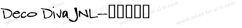 Deco Diva JNL字体转换